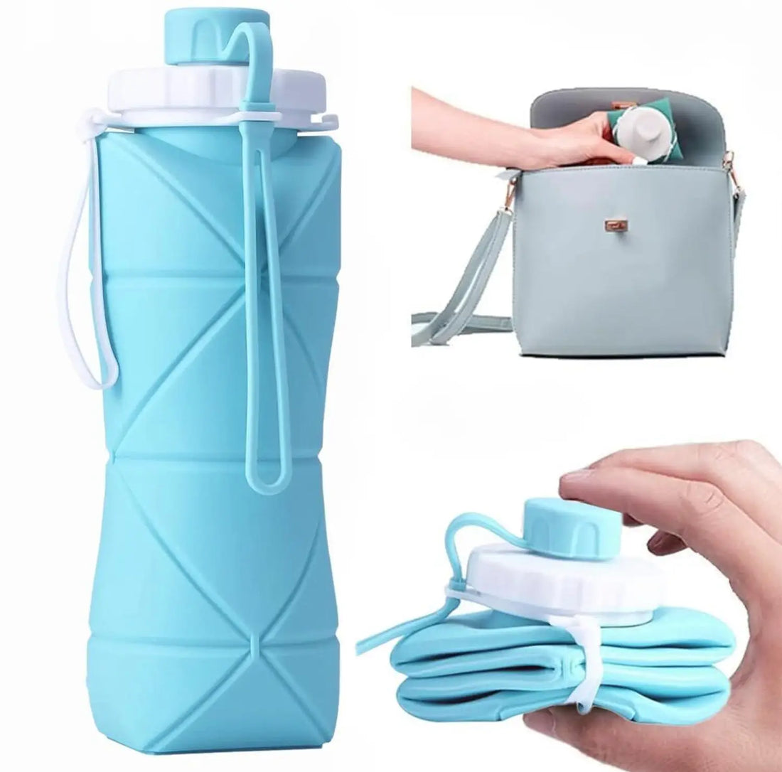 Premium Foldable Silicone Water Bottle 600ML