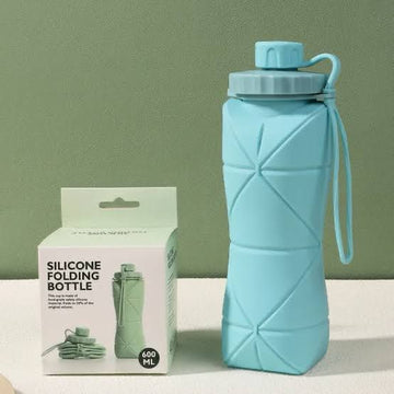 Premium Foldable Silicone Water Bottle 600ML